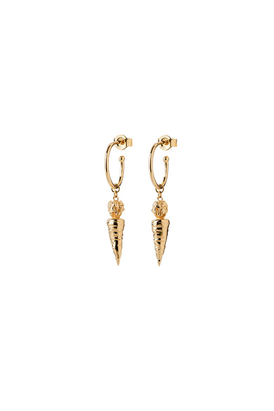 Carrot Earrings Gold