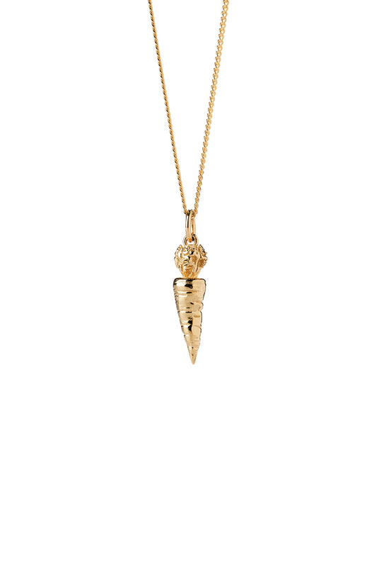 Carrot Necklace Gold