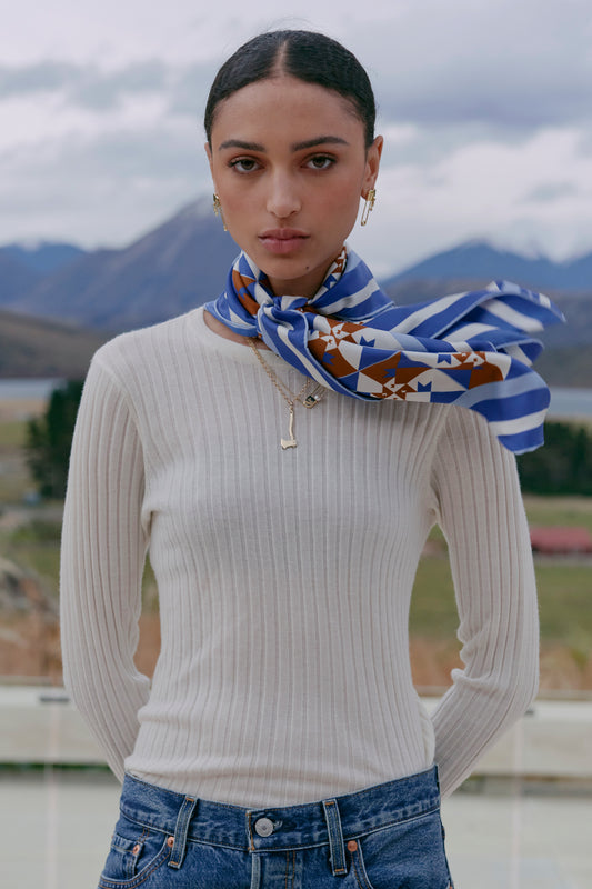 Dahlia Cashmere Long Sleeve Off-White