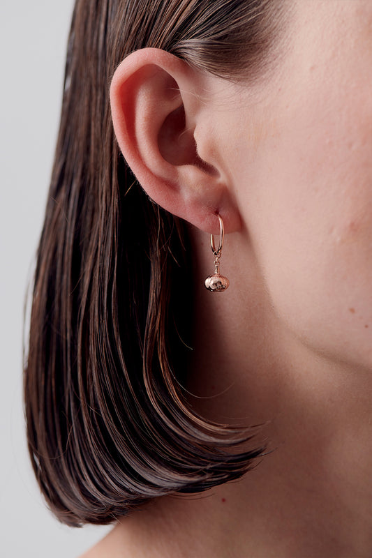 Garlic Earrings Rose Gold