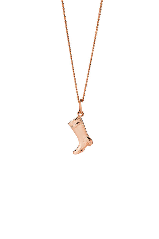 Gumboot Necklace Rose Gold