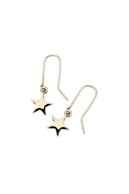 Star Earrings Gold-Plated