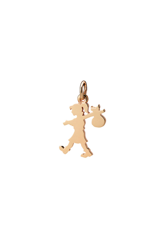 Runaway Girl Charm  Gold-Plated