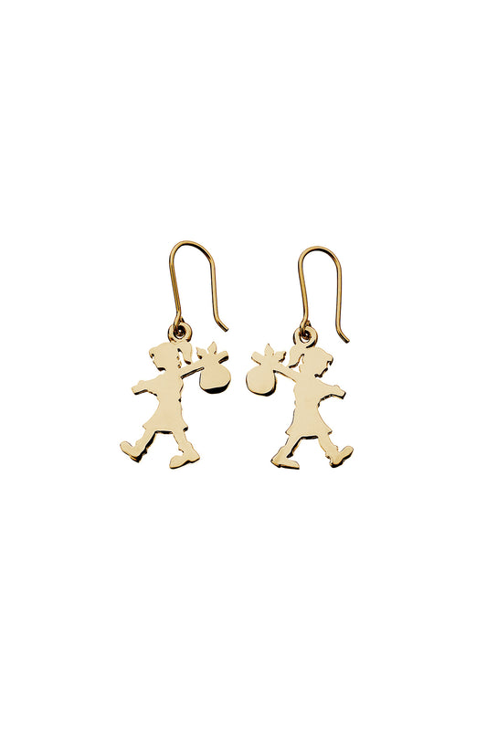 Runaway Girl Earrings Gold-Plated