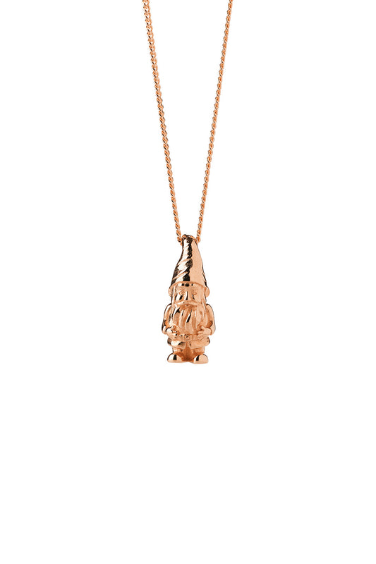 Mr Gnome Necklace Rose Gold